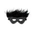 Luxury Mask with Feathers Black