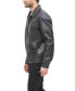 Фото #5 товара Men's Faux Leather Laydown Collar Jacket