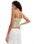 Фото #4 товара Reclaimed Vintage coquette lace cami in lime