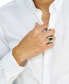 ფოტო #2 პროდუქტის EFFY® Men's Malachite Ring in Sterling Silver & 14k Gold-Plate