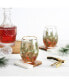 Фото #2 товара Woodland Stemless Wine Glasses, Set of 2