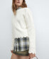 ფოტო #4 პროდუქტის Women's Round Neck Knit Sweater