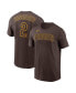 Фото #1 товара Men's Xander Bogaerts Brown San Diego Padres Name and Number T-shirt