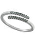 ფოტო #1 პროდუქტის Cubic Zirconia Bypass Ring in Sterling Silver, Created for Macy's