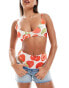 Фото #3 товара ASOS DESIGN Fruit Bowl crop bikini top in multi