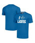 ფოტო #1 პროდუქტის Men's and Women's Blue Detroit Lions The NFL ASL Collection by Love Sign Tri-Blend T-shirt