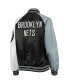 Фото #5 товара Women's Black, Gray Brooklyn Nets The Prospect Raglan Full-Snap Jacket