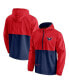 Фото #2 товара Men's Red, Navy Washington Capitals Thrill Seeker Anorak Half-Zip Jacket