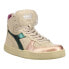 Фото #2 товара Diadora Mi Basket Metal Pigskin Used High Top Womens Beige Sneakers Casual Shoe