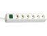 Фото #1 товара Brennenstuhl Eco - 1.5 m - 6 AC outlet(s) - White - White