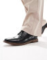 Фото #1 товара ASOS DESIGN brogue shoes in black faux leather