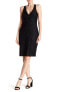 Фото #2 товара Marina 153717 Women's Back Cutout Lace Dress Sleeveless Black Sz. 6