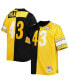 Фото #3 товара Men's Troy Polamalu Black and Gold Pittsburgh Steelers Big and Tall Split Legacy Retired Player Replica Jersey