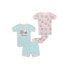 Фото #2 товара 4Pcs Petit Lem Baby &Toddler Girls Tops Pants & Shorts Pajama Set 5T MultiColor