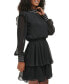 ფოტო #3 პროდუქტის Women's Smocked-Trim Tiered Dress