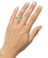 Lab-Grown Emerald (3/4 ct. t.w.) & Lab-Grown White Sapphire (1/20 ct. t.w.) Ring in 14k Gold-Plated Sterling Silver (Also in Lab-Grown Blue Sapphire)