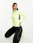 Фото #1 товара Gym King Motivate contoured 1/4 zip long sleeve top in bright green