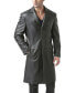 Men Classic Leather Long Walking Coat - Big and Tall