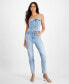 Фото #1 товара Women's High Rise Embellished Mom Jeans