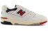 Кроссовки мужские New Balance NB 550 Айм Леон Дор бело-красные 43 - фото #3