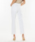 Women's High Rise Straight with Exposed Button Jeans