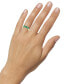 Emerald (1-1/2 ct. t.w.) & Diamond Accent Three Stone Oval Ring in 10k Gold
