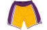 Фото #1 товара Шорты спортивные Mitchell&Ness NBA логотип жёлтые модель AU 96-97