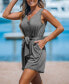 ფოტო #2 პროდუქტის Women's Rosalinda Belted V-Neck Romper