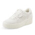 Фото #2 товара Puma Cali Wedge Tonal Platform Womens White Sneakers Casual Shoes 38524801