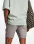 Фото #2 товара ASOS DESIGN skinny chino shorts in mid length in charcoal