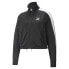 Фото #3 товара Puma T7 Cropped Full Zip Track Jacket Womens Black Casual Athletic Outerwear 533