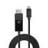 Фото #2 товара Lindy 2m USB Type C to DP 4K60 Adapter Cable with HDR - USB Type-C - DisplayPort - Male - Black - 2 m - 32.4 Gbit/s