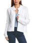 Forte Cashmere Rib Mock Cardigan Women's