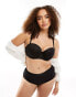 Ivory Rose Curve strapless bra in black