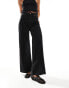 Фото #1 товара Stradivarius wide leg jean in black