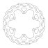 MOTO-MASTER Flame TM Racing 110263 Rear Brake Disc Серебристый - фото #1