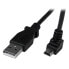 Фото #2 товара StarTech.com 2m Mini USB Cable - A to Down Angle Mini B - 2 m - USB A - Mini-USB B - USB 2.0 - 480 Mbit/s - Black