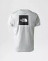 The North Face Reaxion red box short sleeve t-shirt in grey heather aus mittlerem Heidegrau, S - фото #4