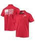 Фото #1 товара Men's Scarlet Ohio State Buckeyes Slack Tide Camp Button-Up Shirt