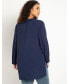 Plus Size Mandarin Collar Tunic