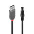 Фото #4 товара Lindy Adapter Cable USB A male - DC 5.5/2.5 mm male - 1.5 m - USB A - DC - USB 2.0 - Male/Male - Black