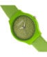 Часы Crayo Glitter Green Leatherette Strap 36mm