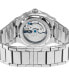 ფოტო #3 პროდუქტის Men's Potente Automatic Silver-Tone Stainless Steel Bracelet Watch 40mm