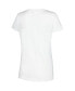 ფოტო #3 პროდუქტის Women's White Distressed Mickey and Friends Group Scoop Neck T-shirt