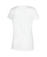 Women's White Distressed Mickey and Friends Group Scoop Neck T-shirt