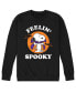 ფოტო #1 პროდუქტის Men's Peanuts Feeling Spooky Fleece T-shirt