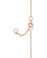 ფოტო #2 პროდუქტის Heart Charm Ankle Bracelet in 18k Rose Gold-Plated Sterling Silver, Created for Macy's