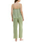 ფოტო #2 პროდუქტის Women's 2-Pc. Satin Lace-Trim Pajamas Set