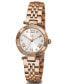 ფოტო #5 პროდუქტის Gc Flair Women's Swiss Rose Gold-Tone Stainless Steel Bracelet Watch 28mm