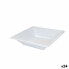 Set of reusable plates Algon White Plastic (24 Units)